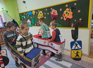 Wizyta w przedszkolu "Straży Miejskiej"