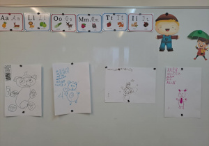 Na zdjęciu widać dzieci na zajęciach z okazji dnia Pluszowego Misia.