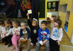 Na zdjęciu widać dzieci na "Zabawie Andrzejkowej"