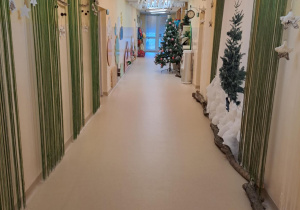 Dekoracja świąteczna w przedszkolu.