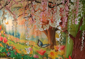 Na zdjęciu widać dekorację przedszkola.