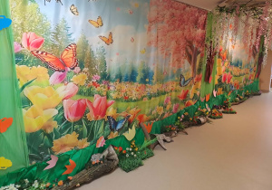 Na zdjęciu widać dekorację przedszkola.