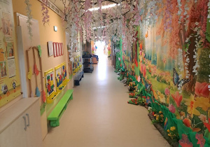 Na zdjęciu widać dekorację przedszkola.